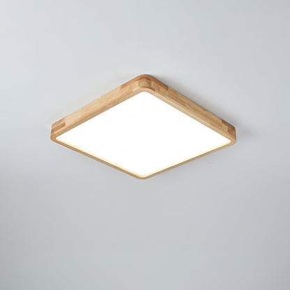 Doga Wood Flush Mount Ceiling Light