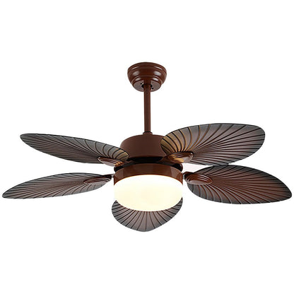 Quenby Antique Banana Leaf Ceiling Fan Light