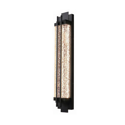 Kervel Linear Black Steel Outdoor Wall Light