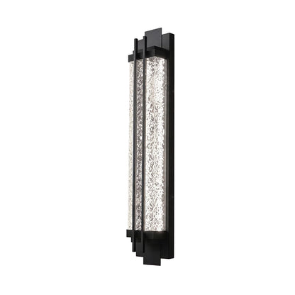 Kervel Linear Black Steel Outdoor Wall Light
