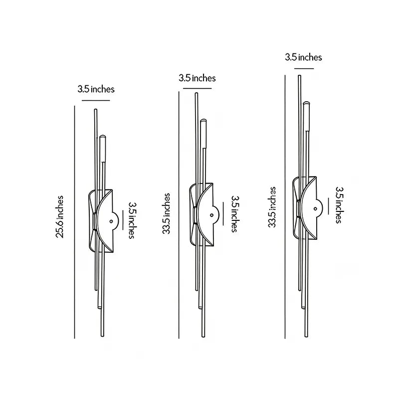 Verlaine Linear Brass Wall Sconce