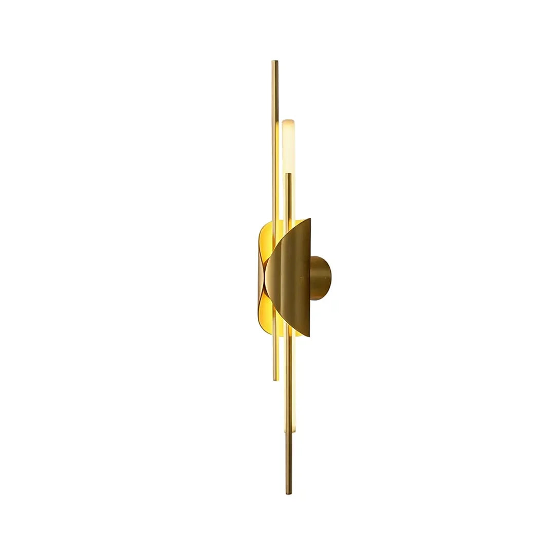 Verlaine Linear Brass Wall Sconce