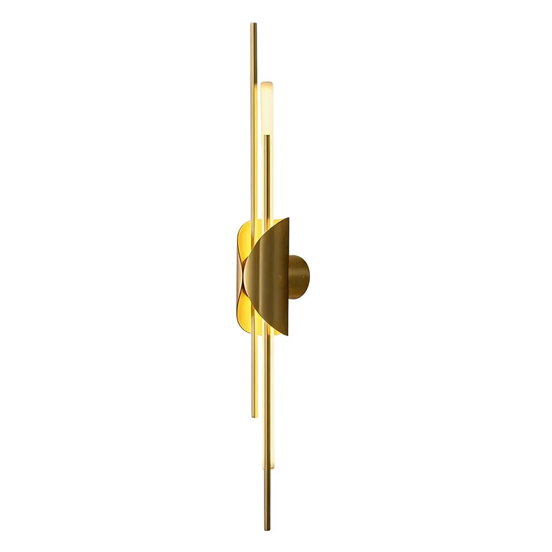 Verlaine Linear Brass Wall Sconce