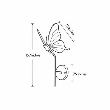 Duras Butterfly Wing Wall Sconce