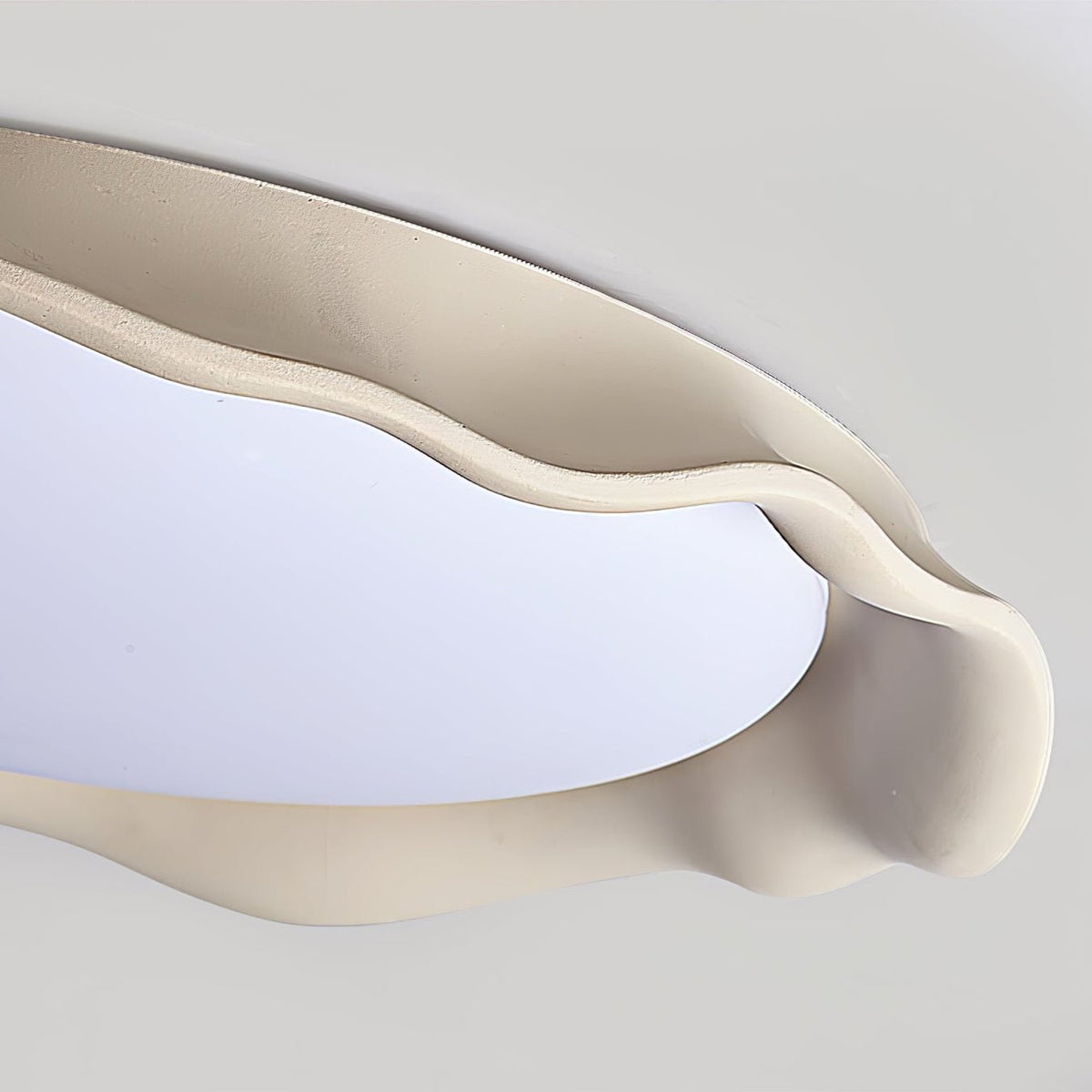 Calanque Microcement Wave LED Ceiling Light