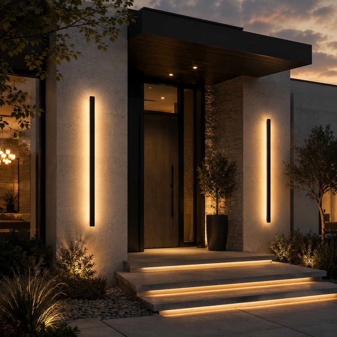Linea Modern Outdoor Linear LED Wall Light