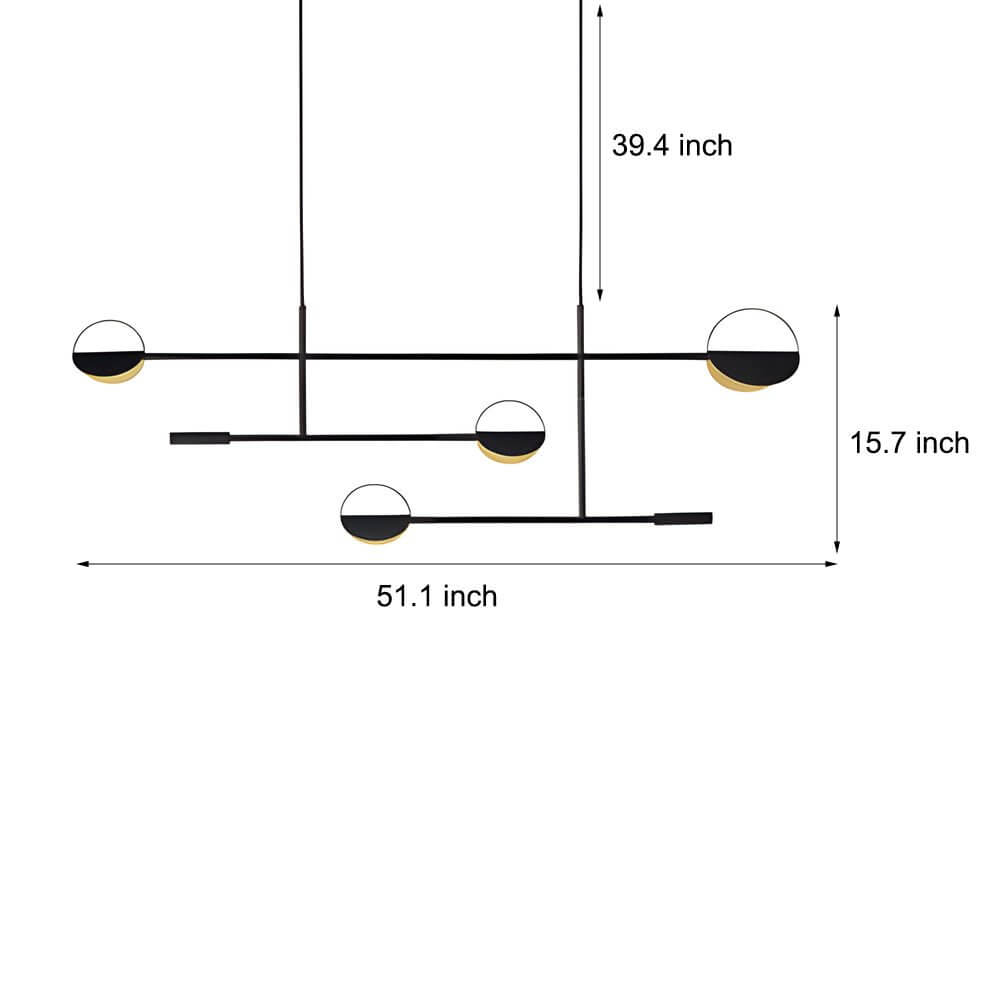 Tobias Interlocking Rod Chandelier