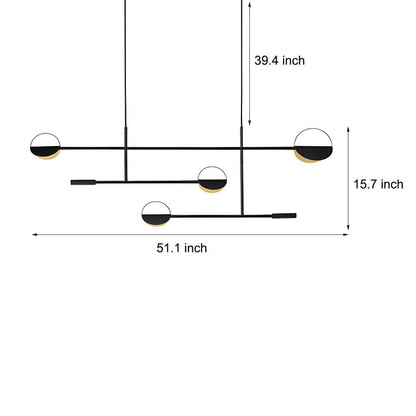 Tobias Interlocking Rod Chandelier