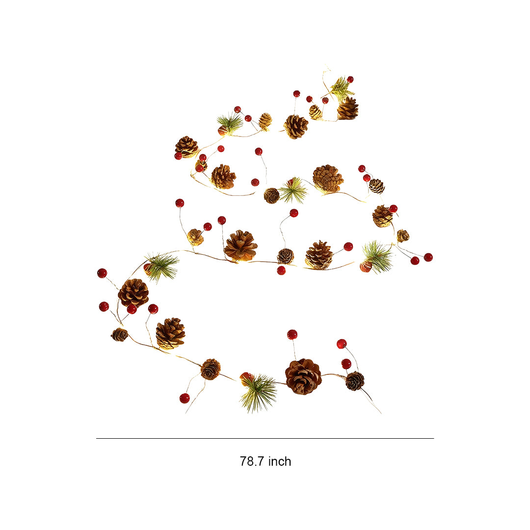 Pinewick Pine Cone Christmas String Lights