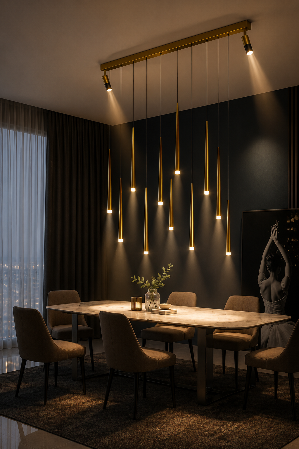 Velisse Linear LED Chandelier