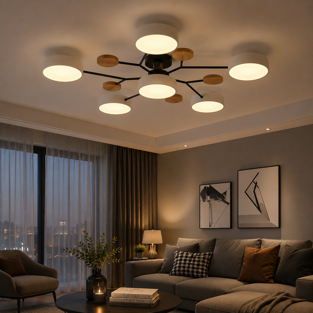 Lunara Modern LED Chandelier
