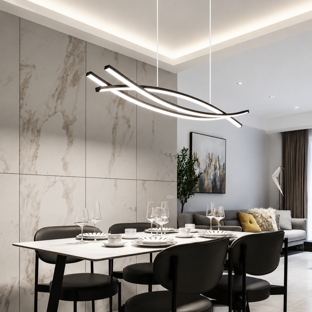 Novelle Modern LED Chandelier