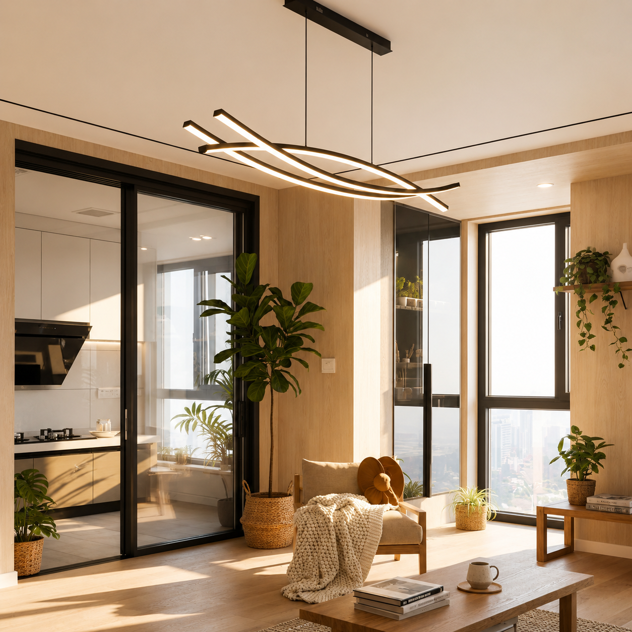 Novelle Modern LED Chandelier