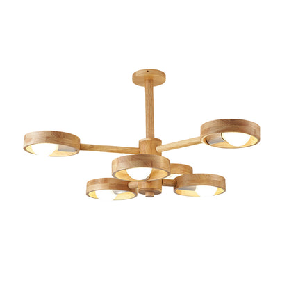 Marigny Rubberwood Ring Chandelier