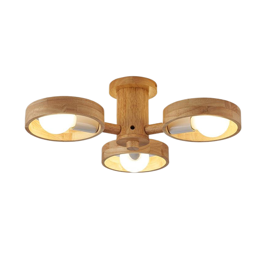 Marigny Rubberwood Ring Chandelier