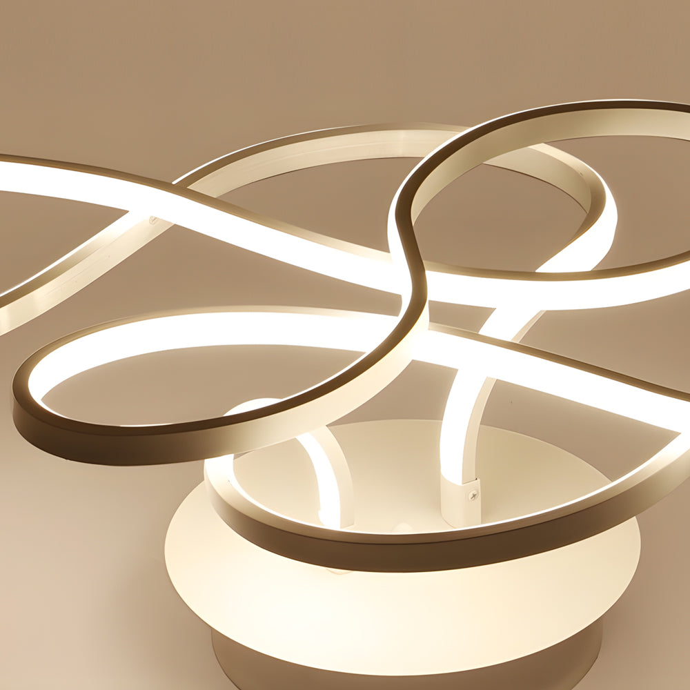 Lisse Curved Ribbon LED Ceiling Light