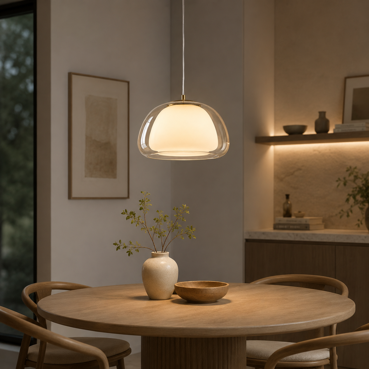 Sorelle Modern Glass Pendant Light