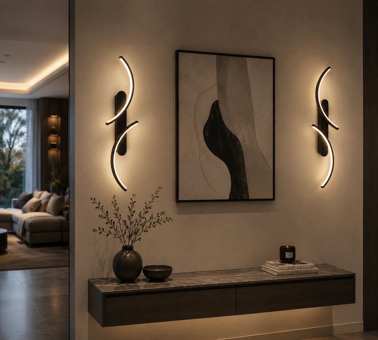 Soléa Curved LED Wall Light