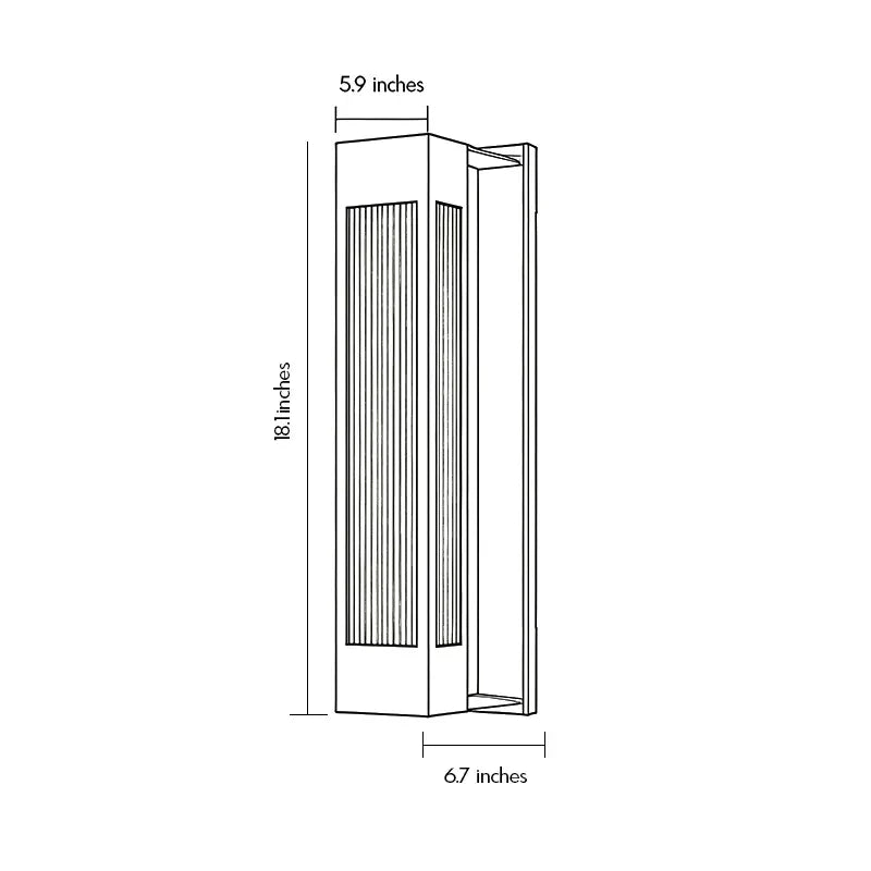 Zerlina Slim Exterior Wall Sconce