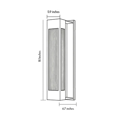 Zerlina Slim Exterior Wall Sconce