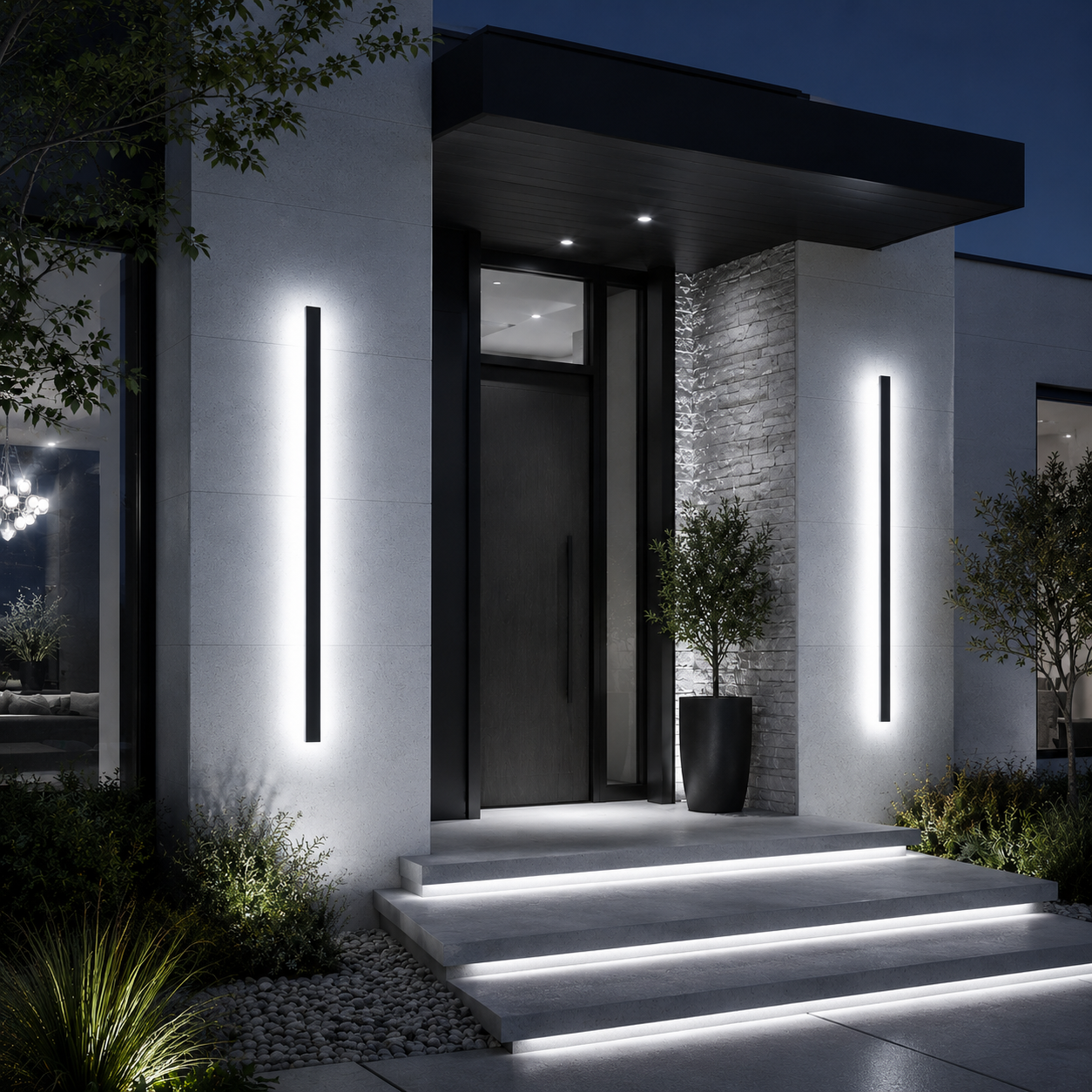 Linea Modern Outdoor Linear LED Wall Light