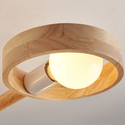 Marigny Rubberwood Ring Chandelier