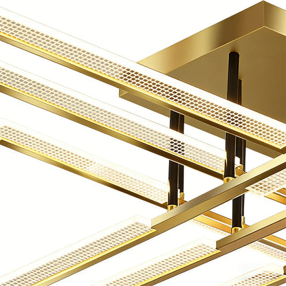 Crosby Gold Cross LED Ceiling Light