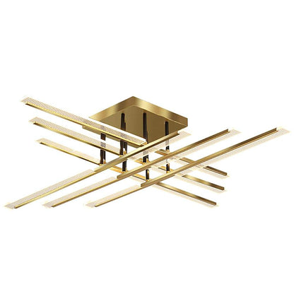 Crosby Gold Cross LED Ceiling Light