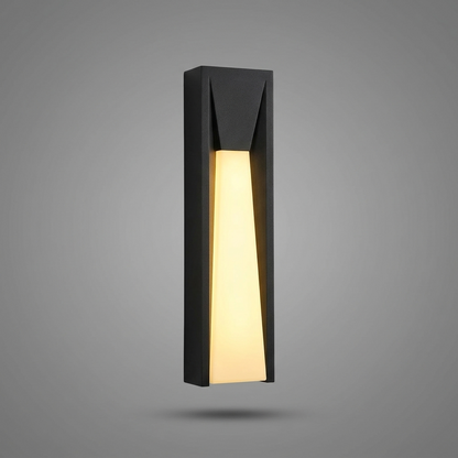Aurelle rectangular wall light on grey studio background