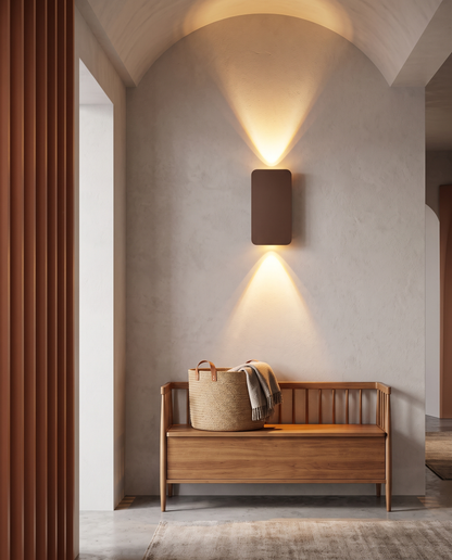 Vega Panel Wall Sconce Coffee - entryway