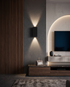 Vega Panel Wall Sconce Black - living room