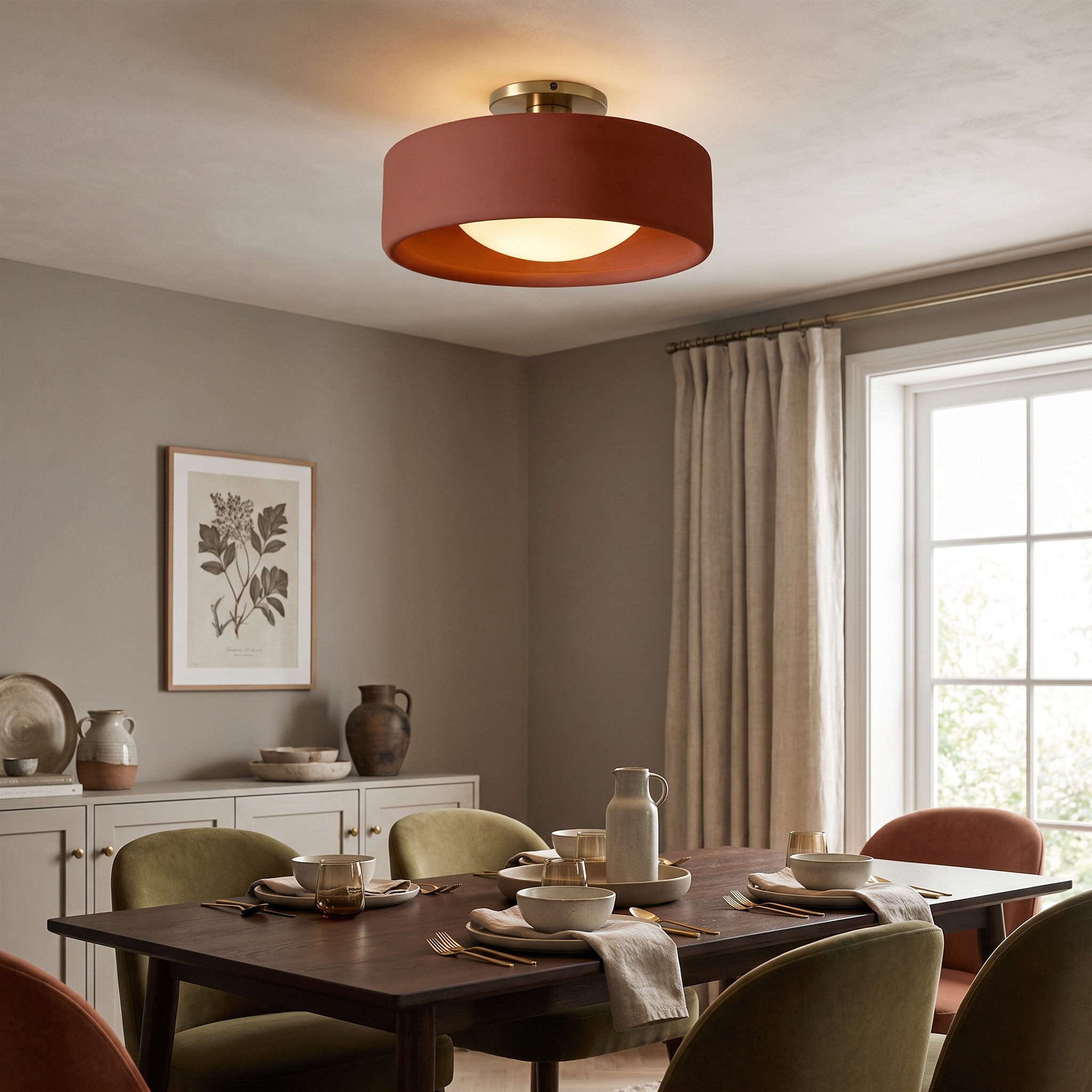 Cerova flush mount - Red