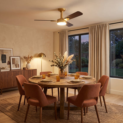 Wexford ceiling fan - Golden Walnut Wood
