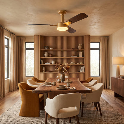 Wexford ceiling fan - Golden Walnut Wood