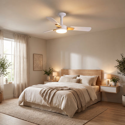 Wexford ceiling fan - White Walnut Wood