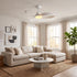 Bexley ceiling fan - White, living room