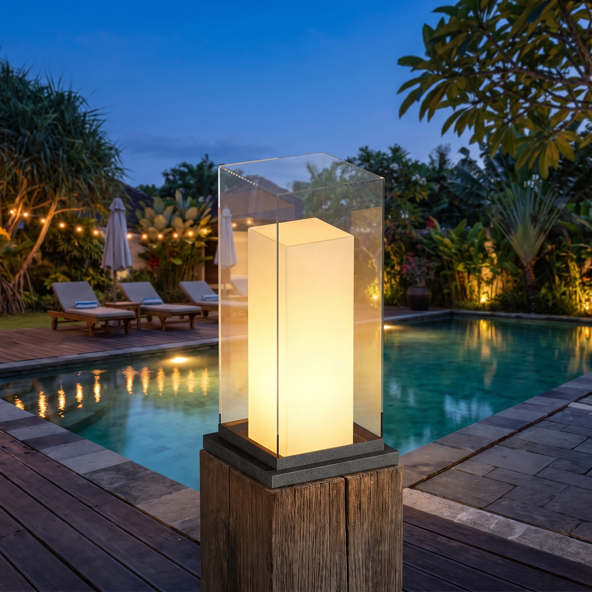 Soren square bollard light lifestyle 3