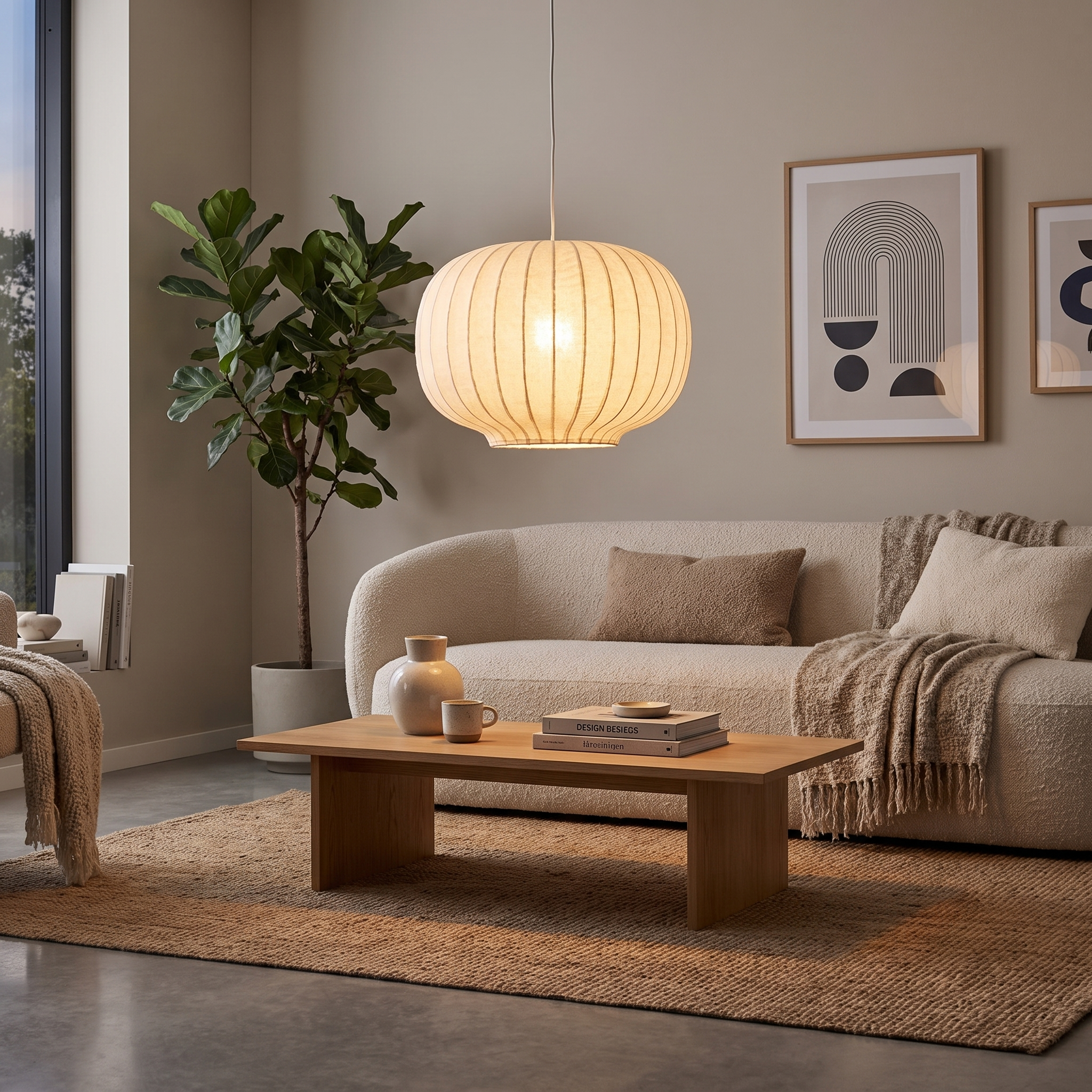 Neve silk modern chandelier lifestyle 2