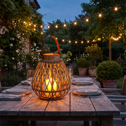 Rhoda Woven Portable Lantern Type C lifestyle