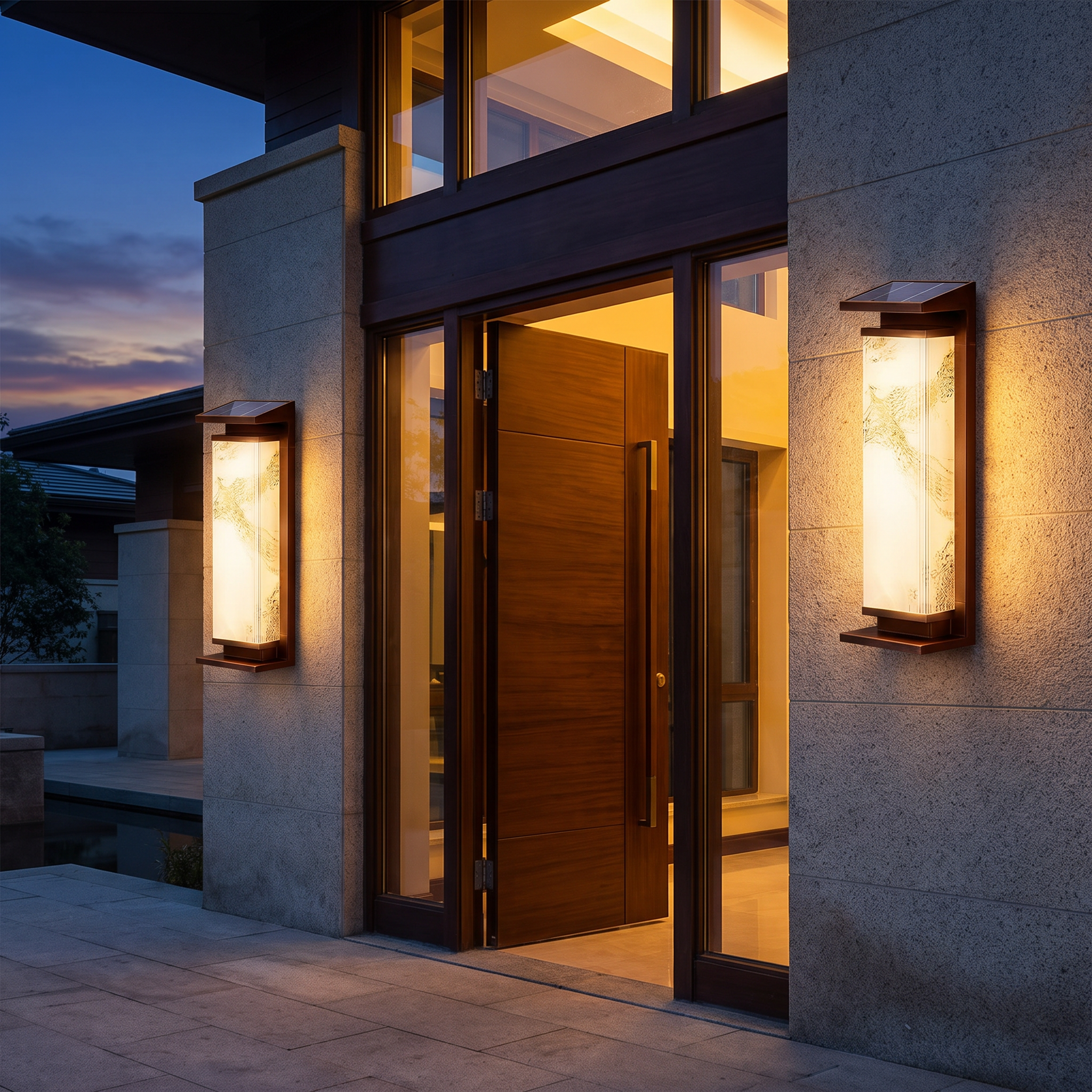 Dane Solar Outdoor Wall Light lifestyle