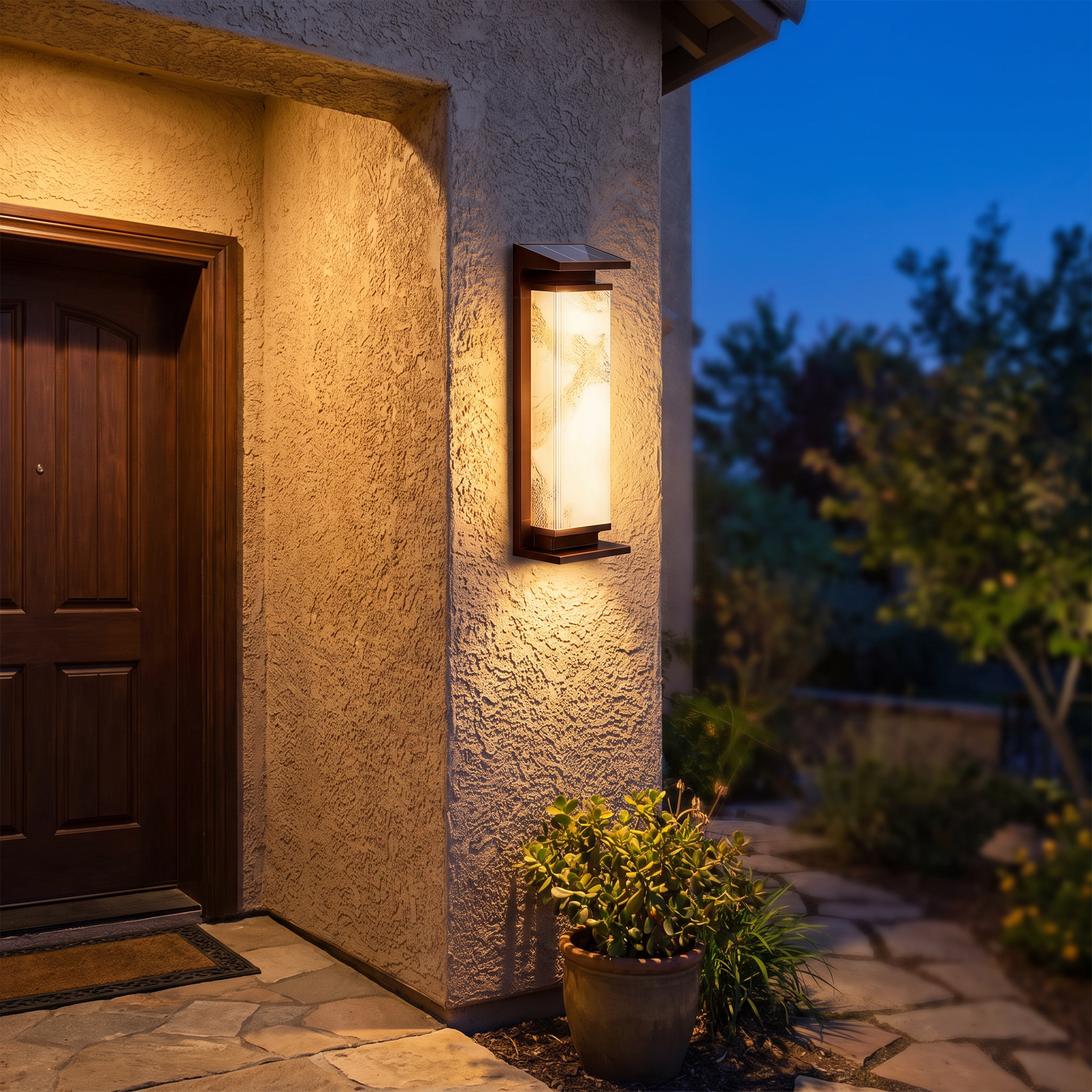 Dane Solar Outdoor Wall Light lifestyle