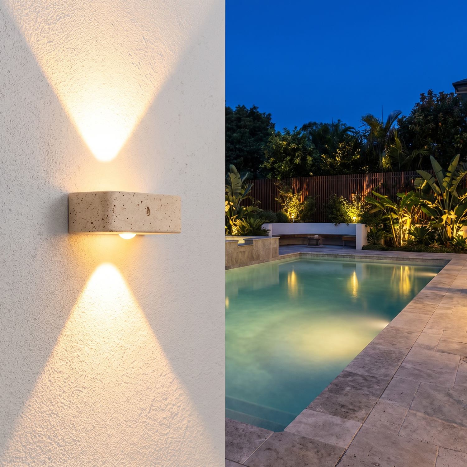 Merrick Up Down Outdoor Wall Light lifestyle