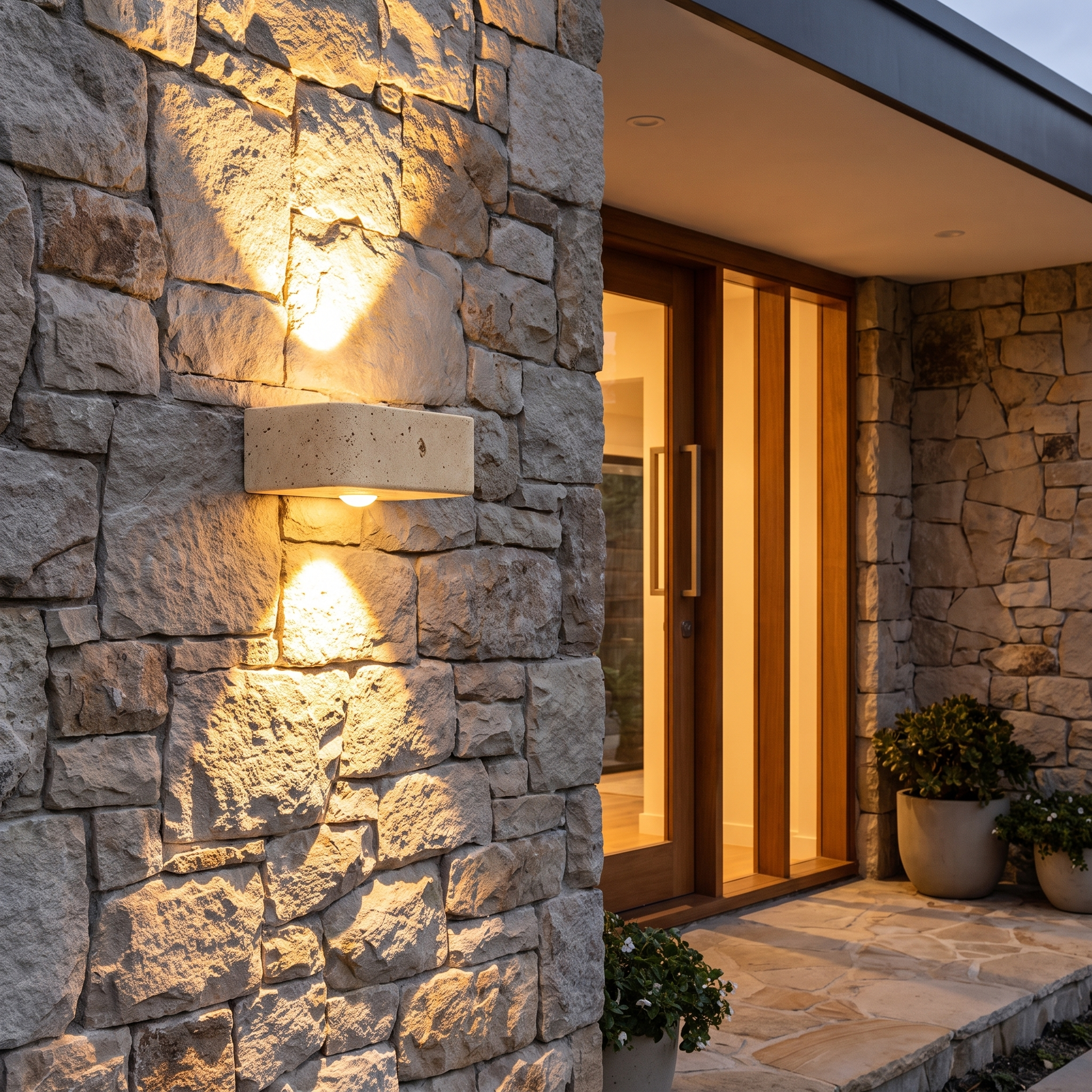 Merrick Up Down Outdoor Wall Light lifestyle