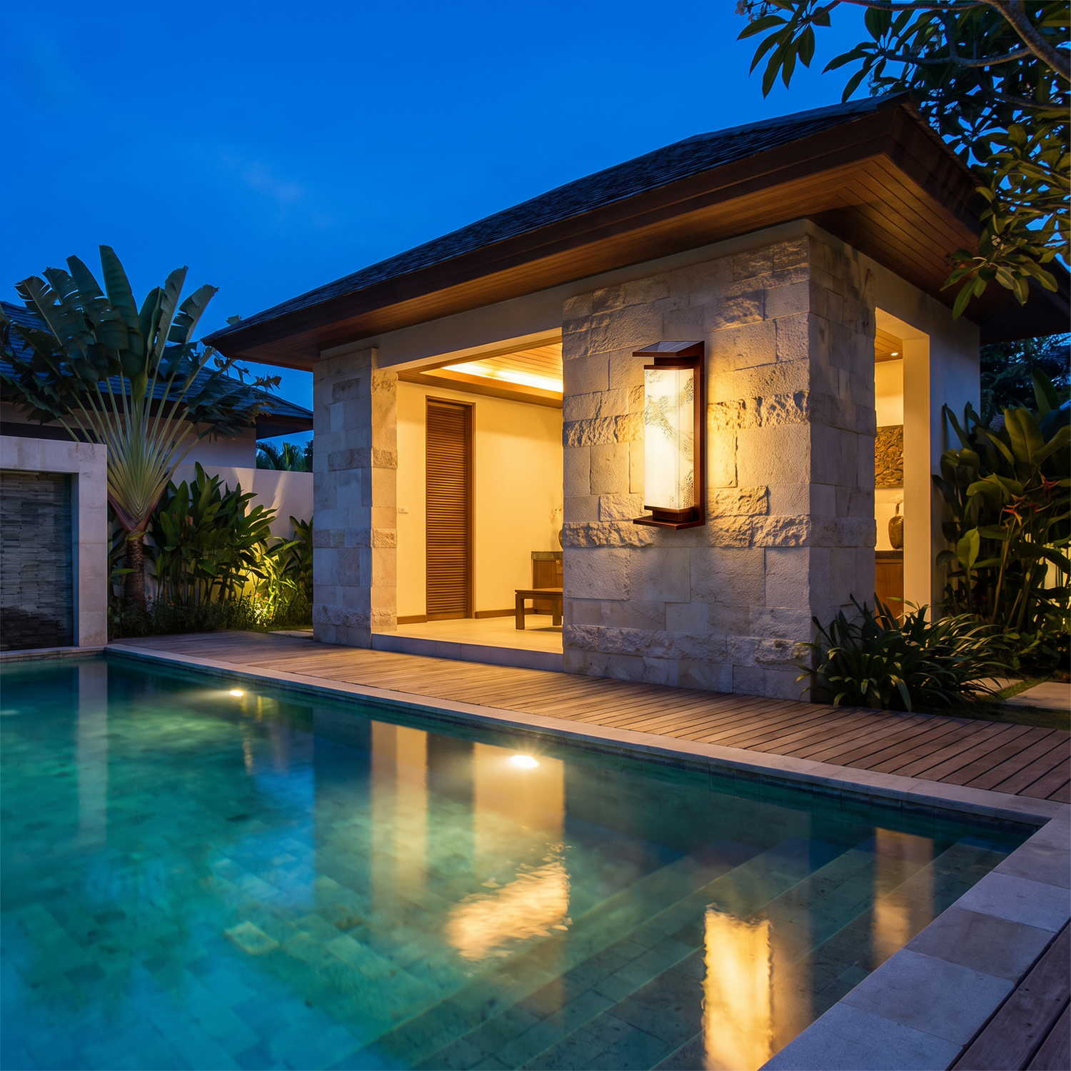 Dane Solar Outdoor Wall Light lifestyle