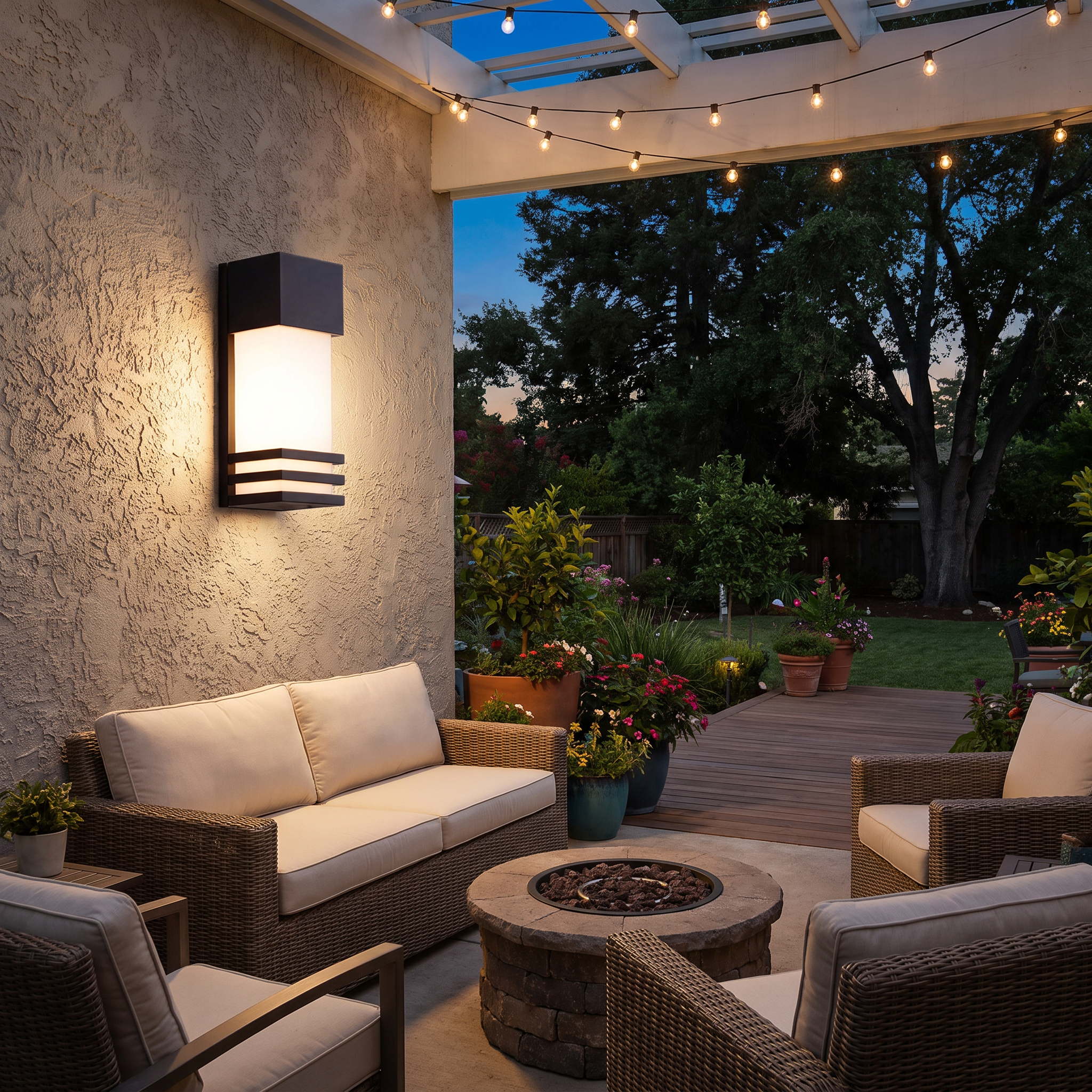 Weston Solar Wall Mount Light lifestyle