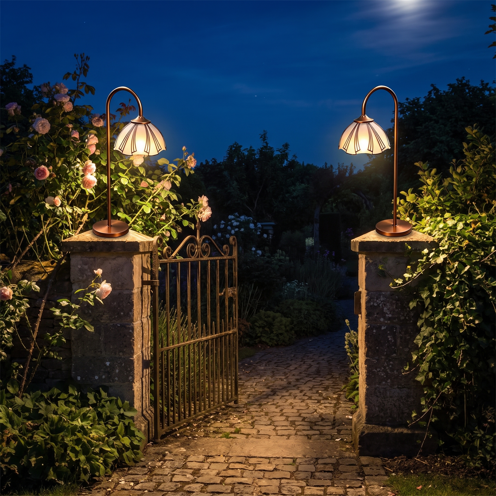 Larkin Vintage Path Light lifestyle