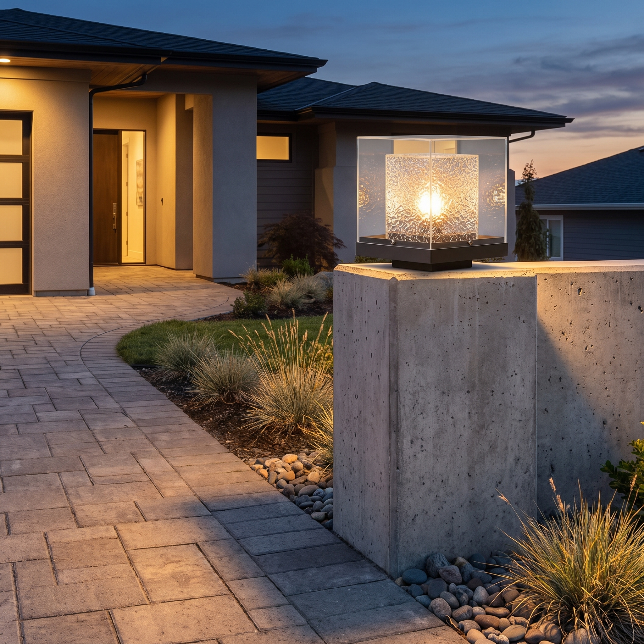 Wynn Outdoor Pillar Light lifestyle
