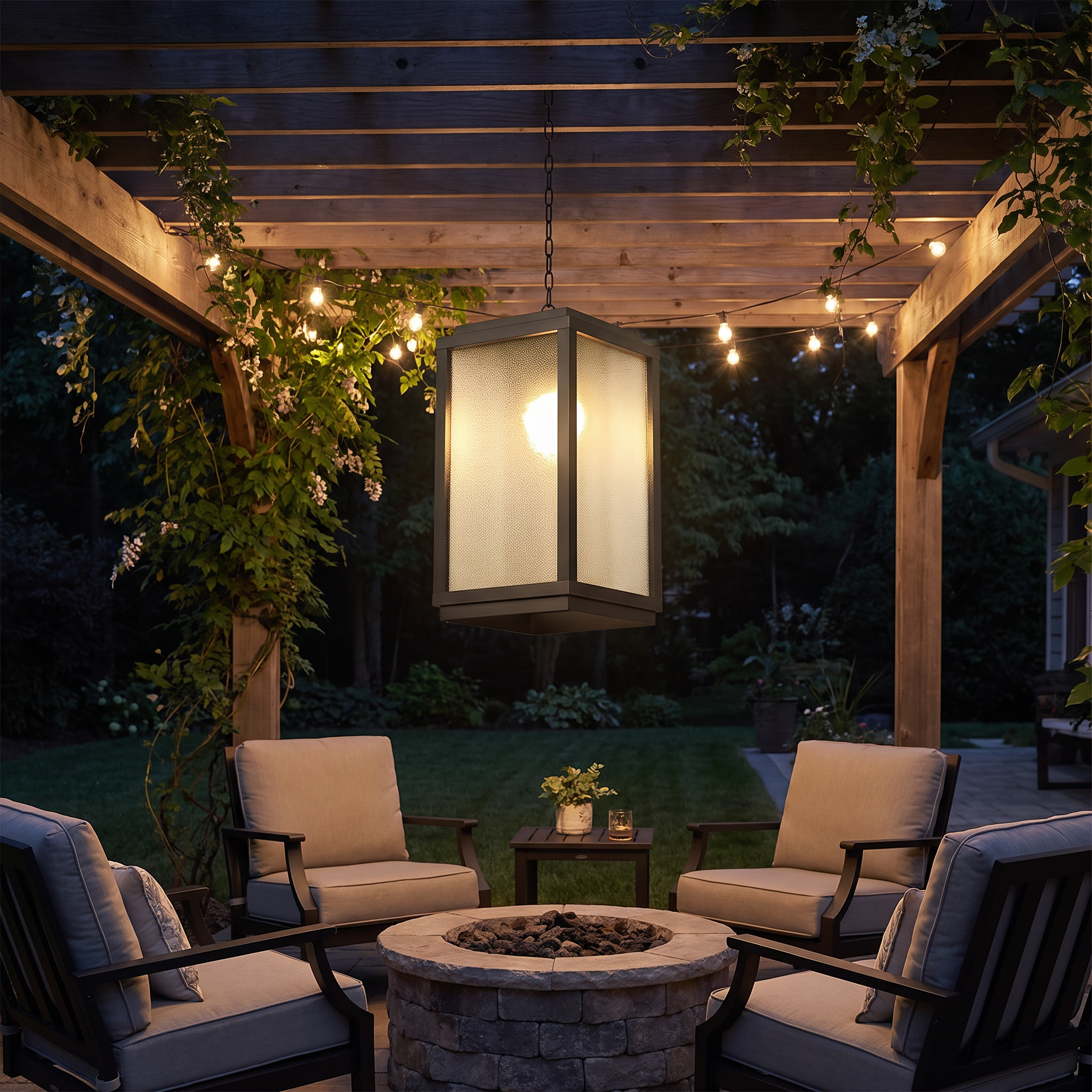 Denton Outdoor Pendant Light lifestyle