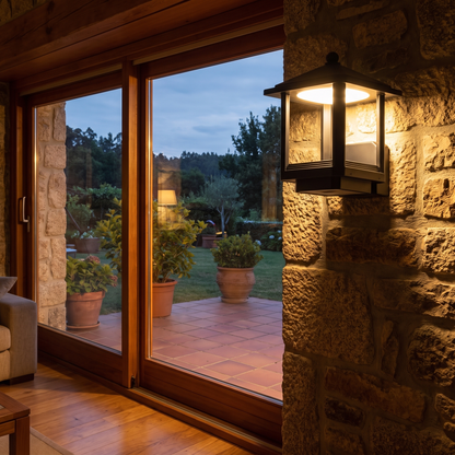 Dorian Outdoor Lantern Sconce Type B lifestyle
