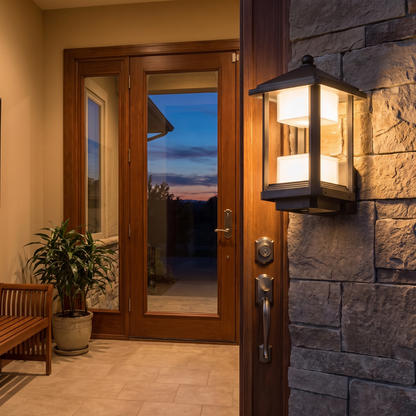 Dorian Outdoor Lantern Sconce Type C lifestyle